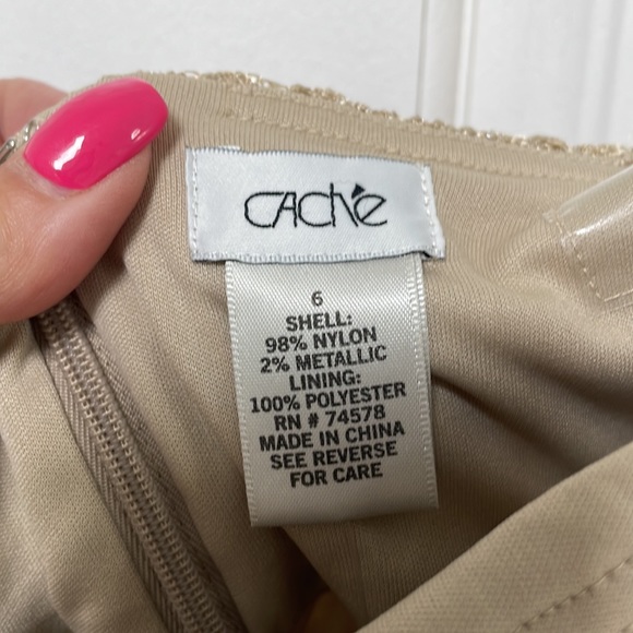 Cache Gold Dress - Picture 5 of 9